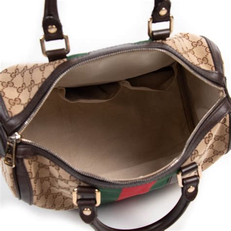 vintage web boston bag gucci price|authentic gucci boston bag.